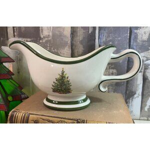 Christopher Radko Traditions Holiday Celebrations Ceramic Gravy Boat Christmas T